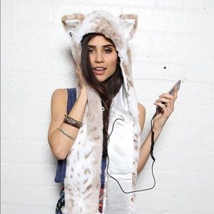 Snow Leopard Spirit Hood